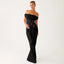 OFF SHOULDER LACE MAXI DRESS