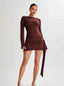 Long-Sleeve Mini Dress